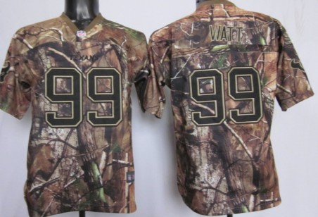Nike Houston Texans #99 J.J. Watt Realtree Camo Kids Jersey