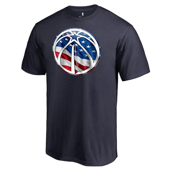 Men's Washington Wizards Fanatics Branded Navy Personalized Name and Number Banner Wave T-Shirt