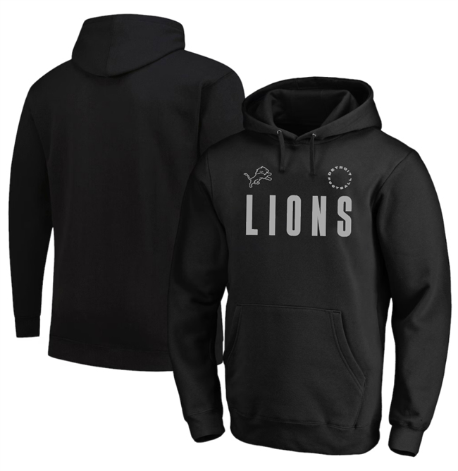 Men's Detroit Detroit Lions Black Big & Tall Chip Shot Hoodie