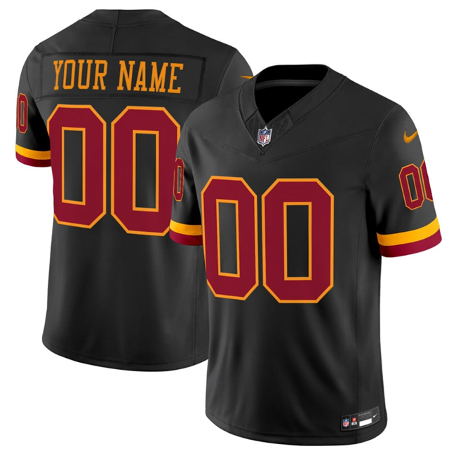 Men's Washington Commanders Active Player Custom Black 2026 F.U.S.E. Hail Raiser Alternate Vapor Limited Stitched Football Jersey