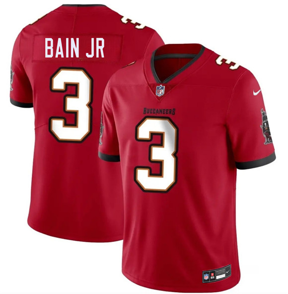 Men's Tampa Bay Buccaneers #3 Rueben Bain Jr Red 2026 Draft Vapor Limited Football Stitched Jersey