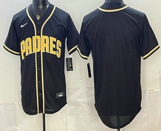 Men's San Diego Padres Blank 2026 Black Fashion Cool Base Jersey
