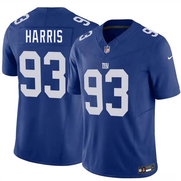 Men's New York Giants #93 Shelby Harris Blue 2026 F.U.S.E. Vapor Untouchable Limited Football Stitched Jersey