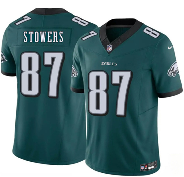 Men's Philadelphia Eagles #87 Eli Stowers Green 2026 Draft F.U.S.E. Vapor Untouchable Limited Football Stitched Jersey