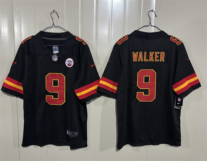 Men’s Kansas City Chiefs #9 Kenneth Walker III Black 2026 Vapor Untouchable Limited Stitched Football Jersey